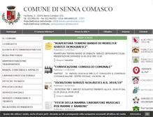 Tablet Screenshot of comune.sennacomasco.co.it